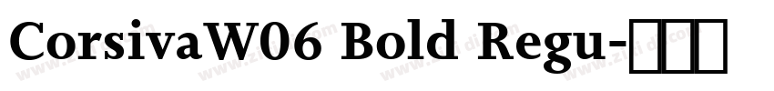 CorsivaW06 Bold Regu字体转换
